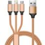 Premium Universal 3-in-1 Fast Charging Cable - Heavy-Duty Braided Multi USB Cord for Phones and Tablets - Buy Online at Alikart