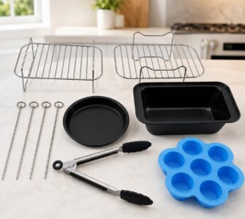 Universal Air Fryer Accessory Kit for Multi-Level Cooking and Baking