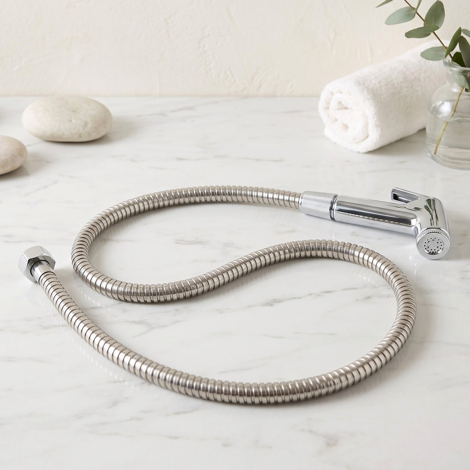 Universal Handheld Bidet Sprayer and Flexible Shower Hose Set for Bathroom Cleaning - Detailed Feature View 4