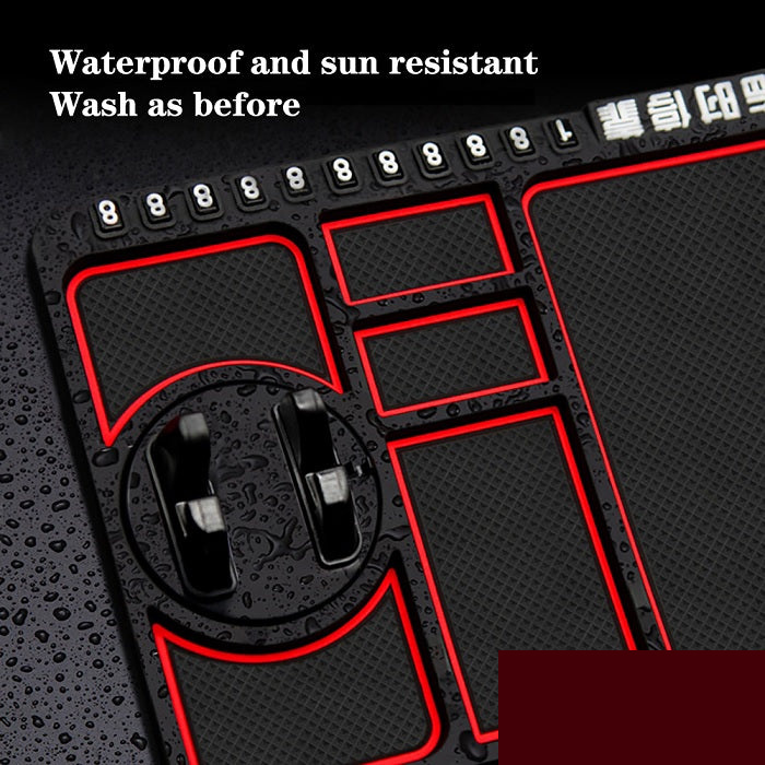 Universal Non-Slip Silicone Car Dashboard Mat – Heat-Resistant Anti-Skid Pad for Phone, Keys, and Accessories - Detailed Feature View 2