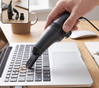 USB Powered Mini Handheld Vacuum Cleaner for Keyboard & Desktop Cleaning (1 Pc)