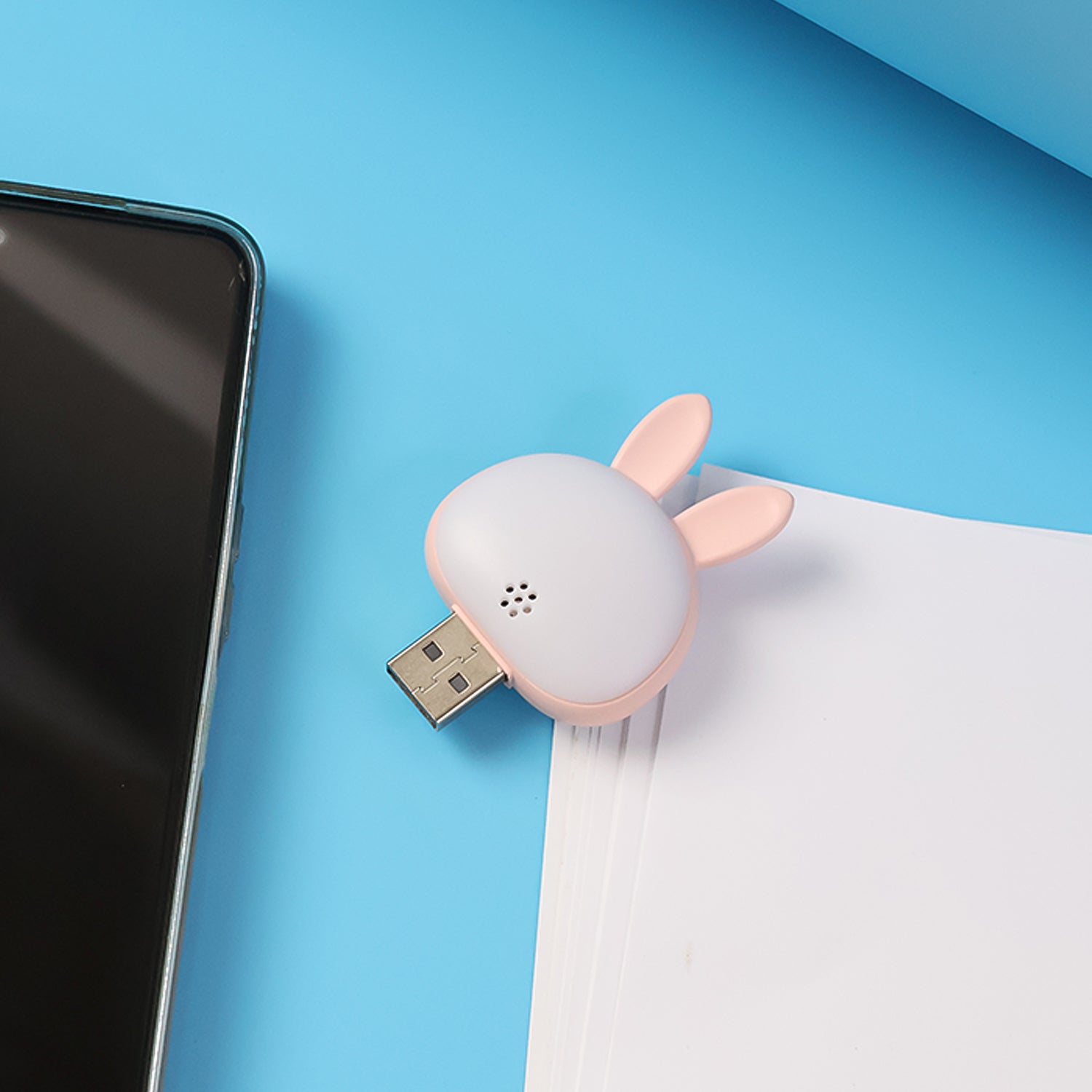 Premium USB Rabbit Night Light – Voice-Activated Soft LED Glow - Buy Online at Alikart