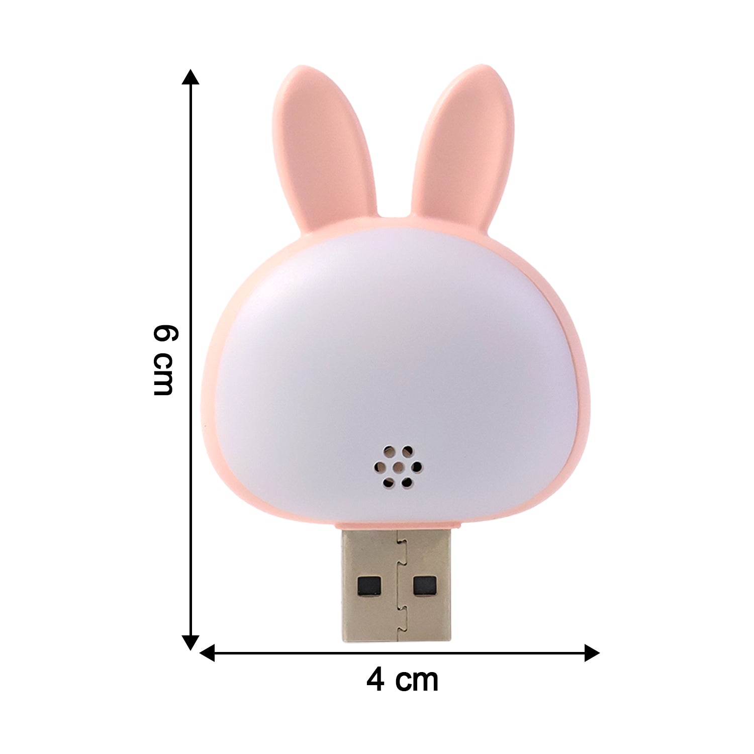 USB Rabbit Night Light – Voice-Activated Soft LED Glow - Detailed Feature View 3