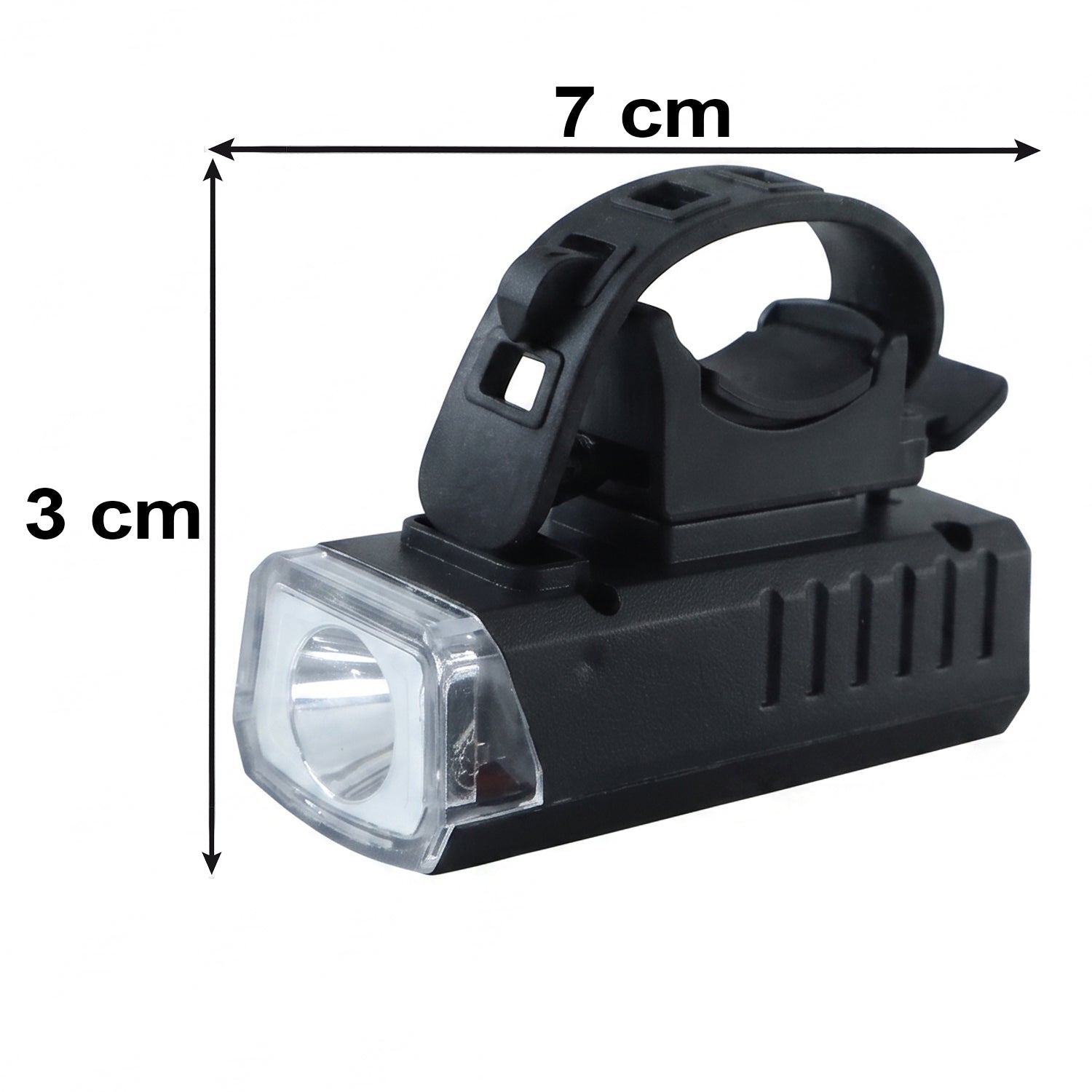 USB Rechargeable Bicycle Headlight with Handlebar Mount for Night Riding - Detailed Feature View 5