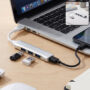 Premium USB to Four Port USB Hub Multi Interface Adapter for Laptop and Computer - Buy Online at Alikart