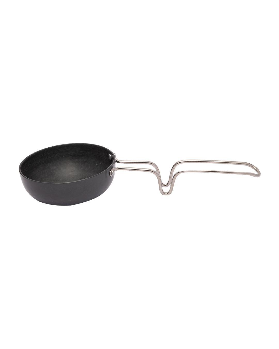 Vagaria Hard Anodized, Tadka Pan, Black, Stainless Steel - Detailed Feature View 2