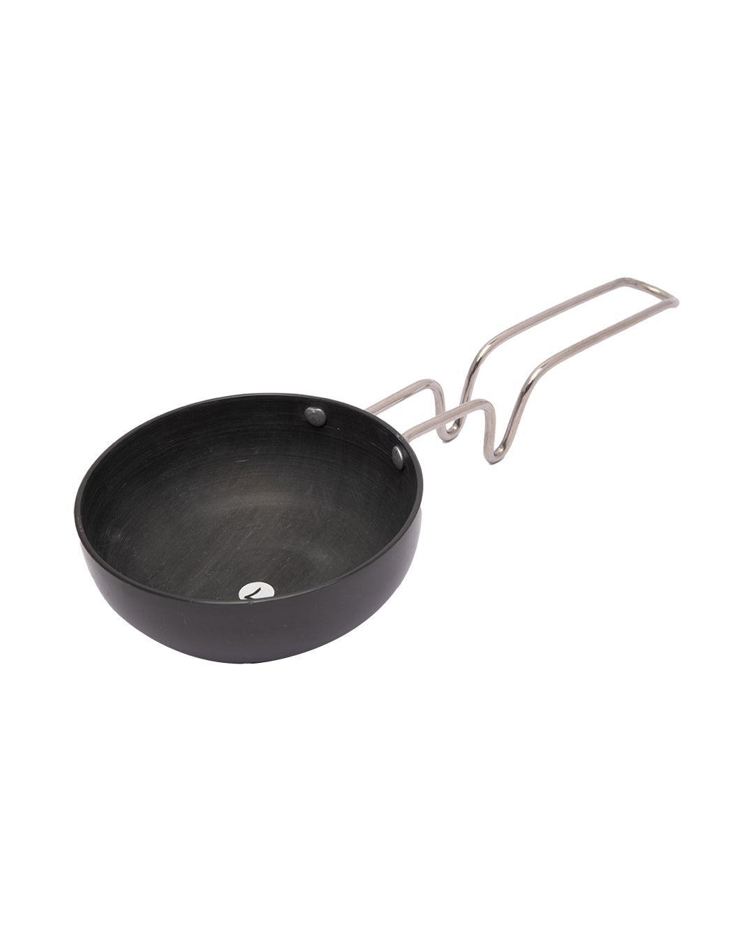 Vagaria Hard Anodized, Tadka Pan, Black, Stainless Steel - Detailed Feature View 3