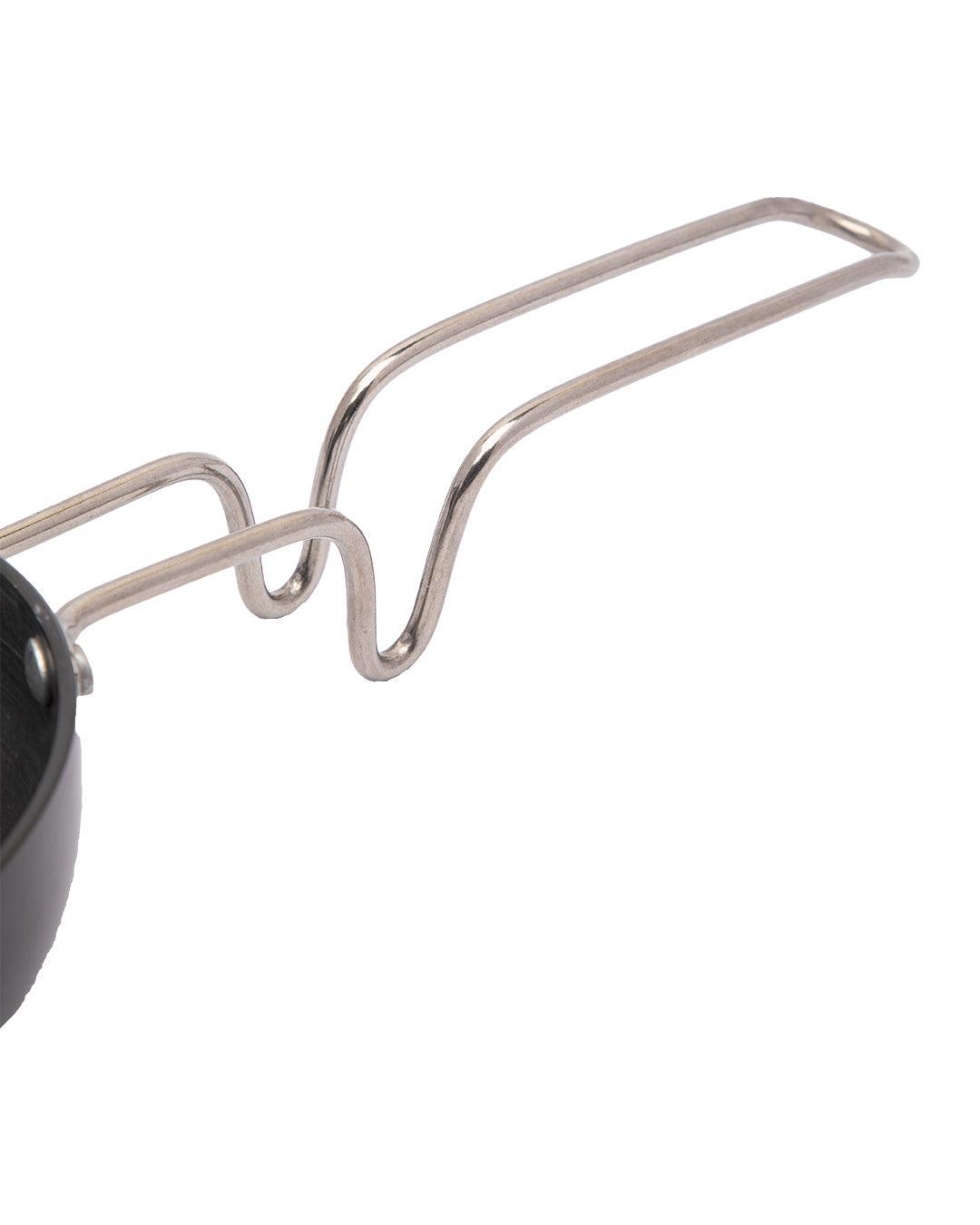 Vagaria Hard Anodized, Tadka Pan, Black, Stainless Steel - Detailed Feature View 4