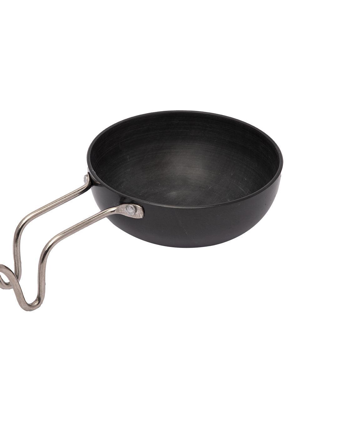 Vagaria Hard Anodized, Tadka Pan, Black, Stainless Steel - Detailed Feature View 5