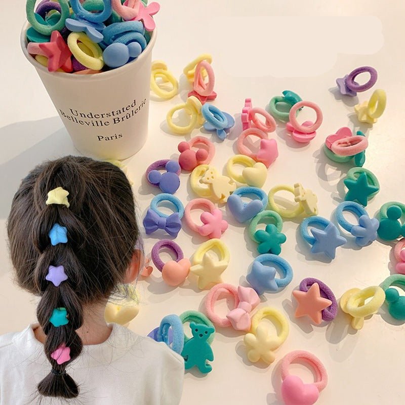 Premium Vibrant 22-Piece Mini Hair Accessory Kit – Colorful Clips and Elastic Ties for Girls - Buy Online at Alikart