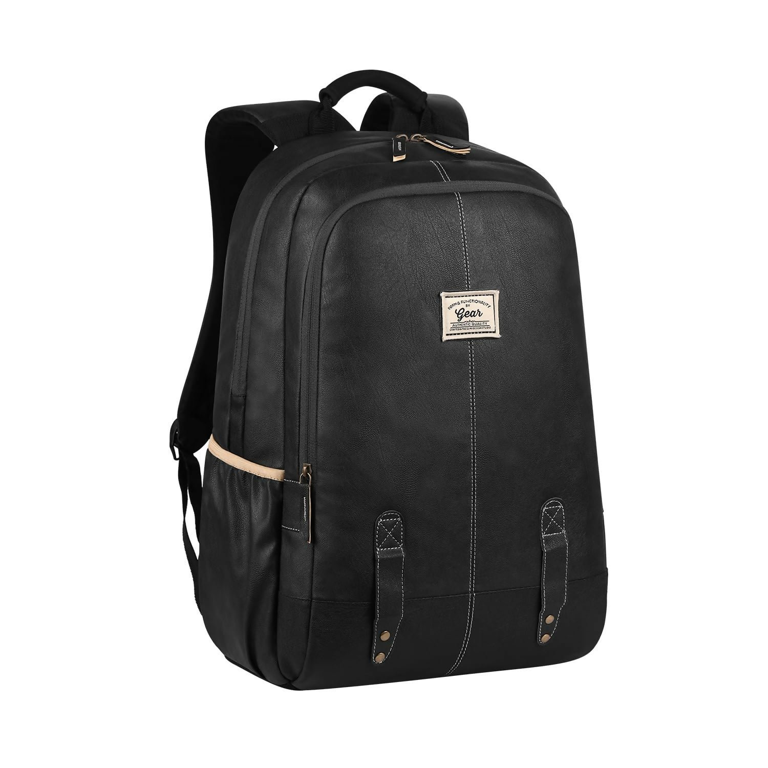 Premium Waterproof Faux Leather Laptop Backpack – 20L Business & Travel Daypack - Buy Online at Alikart