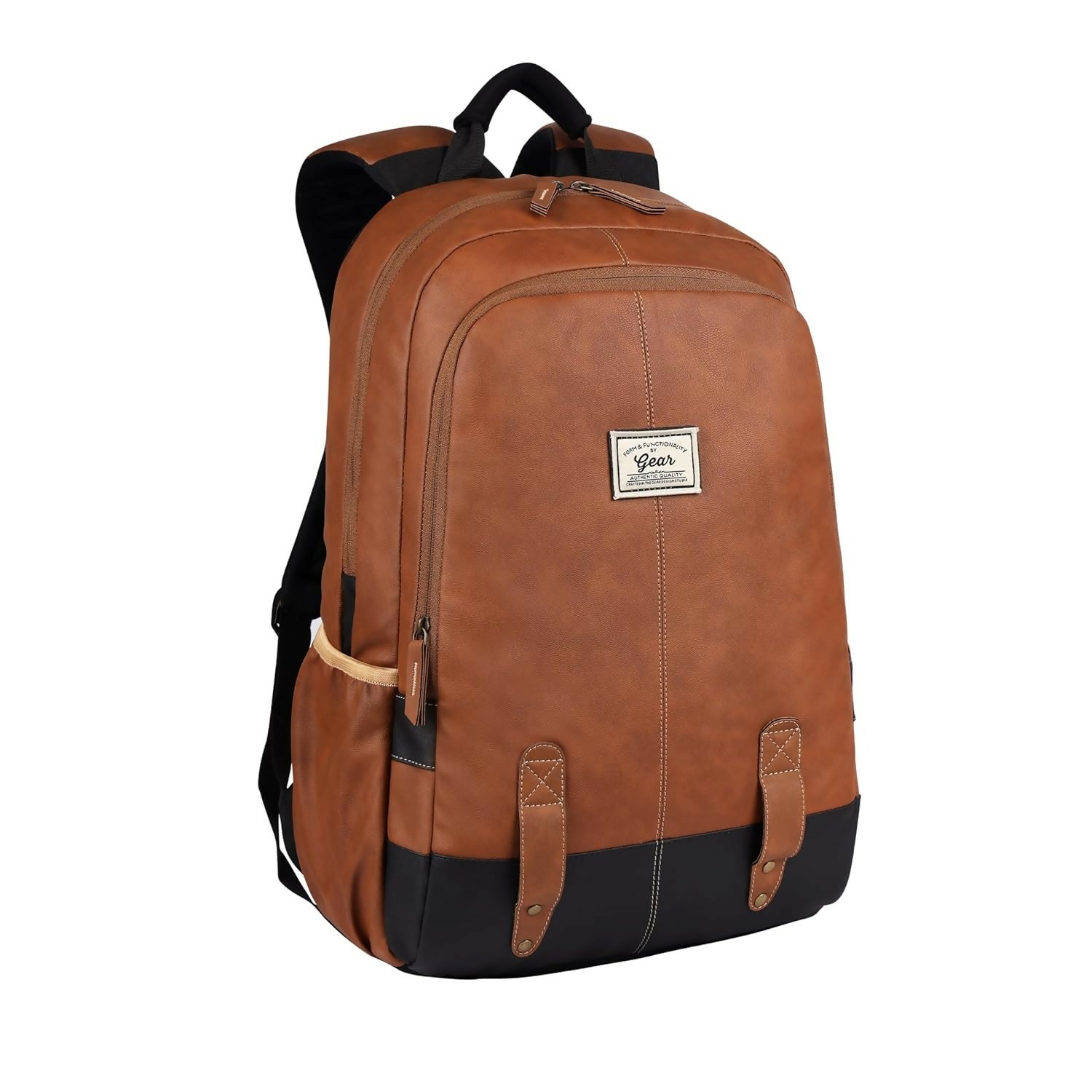 Premium Waterproof Faux Leather Laptop Backpack – 20L Business & Travel Rucksack - Buy Online at Alikart