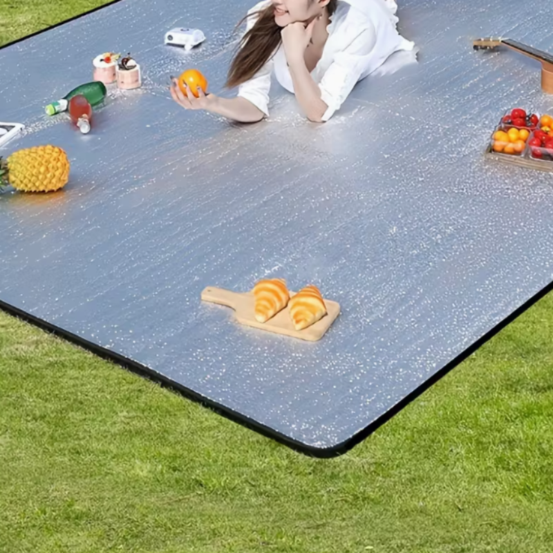 Waterproof Outdoor Camping Mat and Large Picnic Beach Blanket, 200 x 100 cm - Detailed Feature View 2