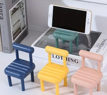 Whimsical Miniature Chair Phone Stand – Ergonomic Desktop Mobile Holder