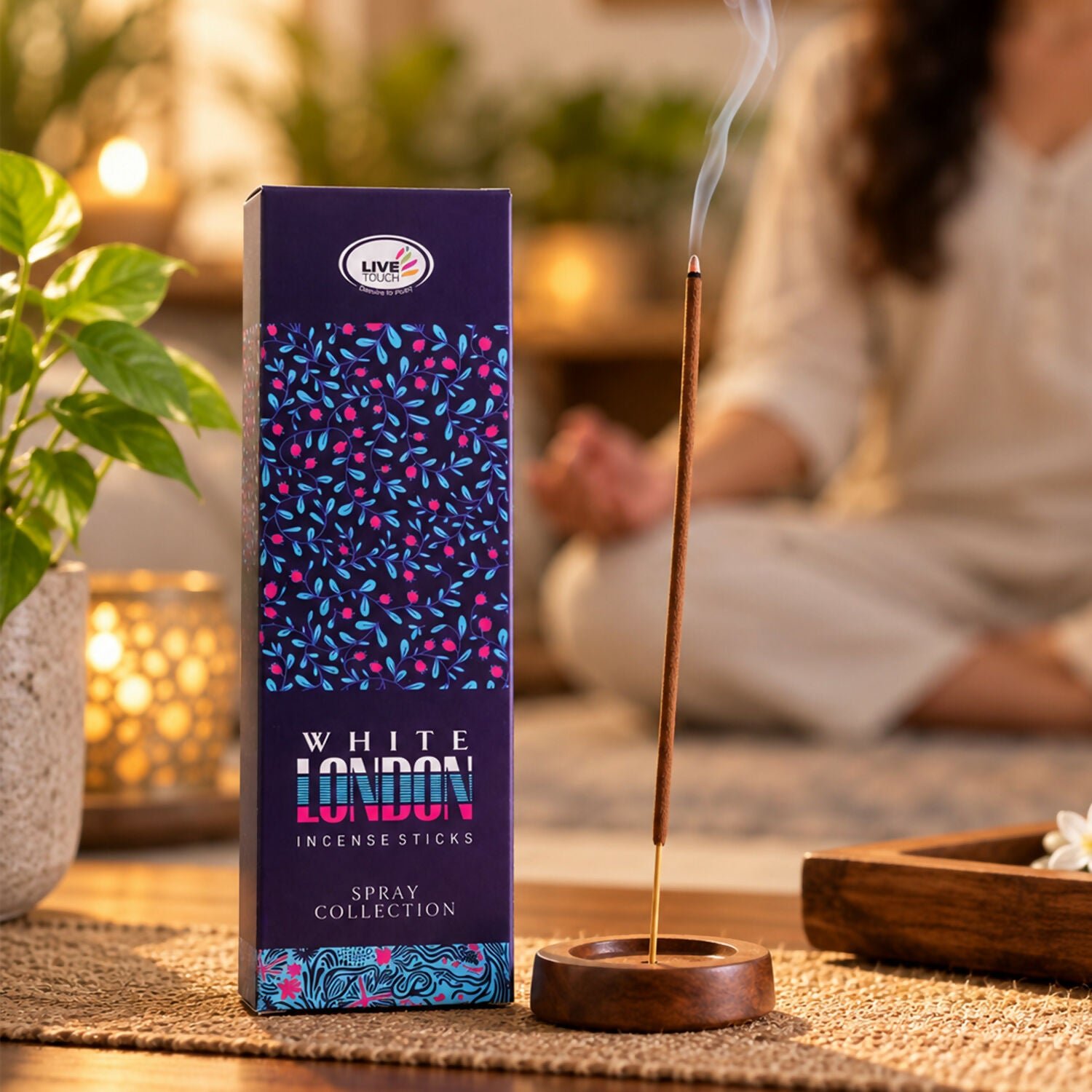 White London Fragrant Incense Sticks for Meditation, Pooja, and Home Aromatherapy - 100g - Detailed Feature View 2