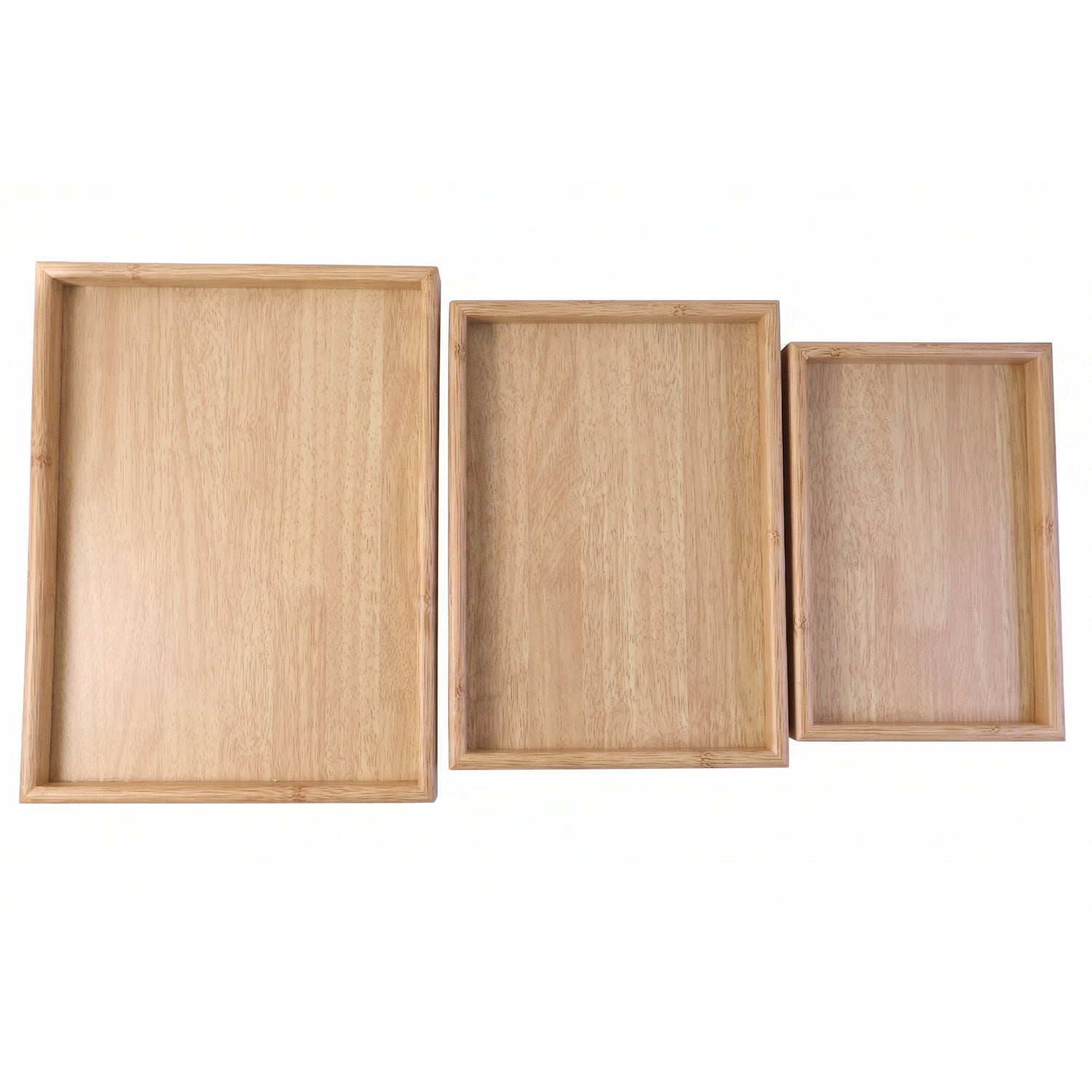 Wooden Finish Multipurpose Serving Tray Set – Stylish & Durable - Detailed Feature View 3