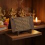 Premium Wooden Hanuman Chalisa Flip Book – Engraved Devotional Prayer Set - Buy Online at Alikart