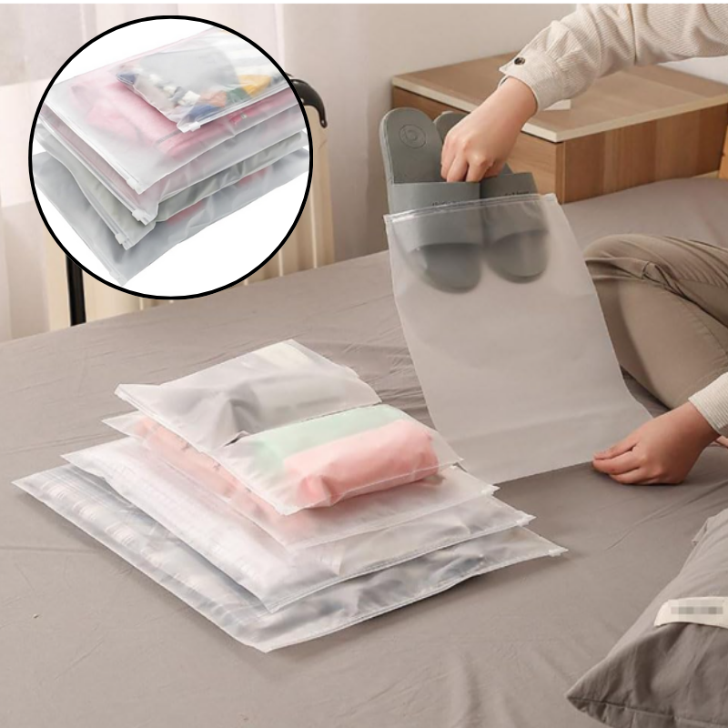 Premium Yumo 6-Piece Travel Storage Bag Set – Lightweight Zipper Packing Organizers for Clothes, Accessories & Luggage | Multi-Size Travel Pouches (S, M×2, L×2, XL) - Buy Online at Alikart