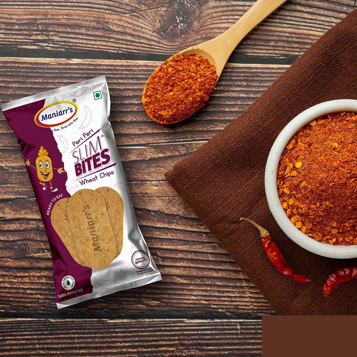 Premium Zesty Peri Peri Wheat Khakhra Bites – Crispy Healthy Snack - Buy Online at Alikart